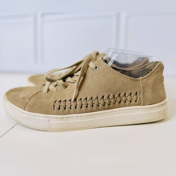 TOMS Suede Sneakers Lenox Desert Taupe SZ 10 EUC - Picture 8 of 16